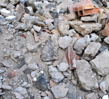 material from demolished house